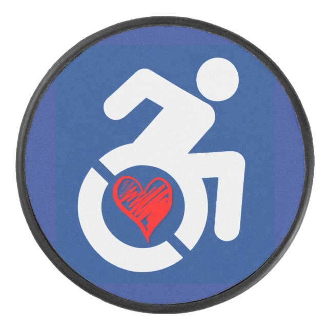 Palet De Hockey Amour Handicap (Devant)