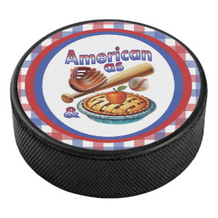 Palet De Hockey Amusant américain comme Baseball & Pomme Pie
