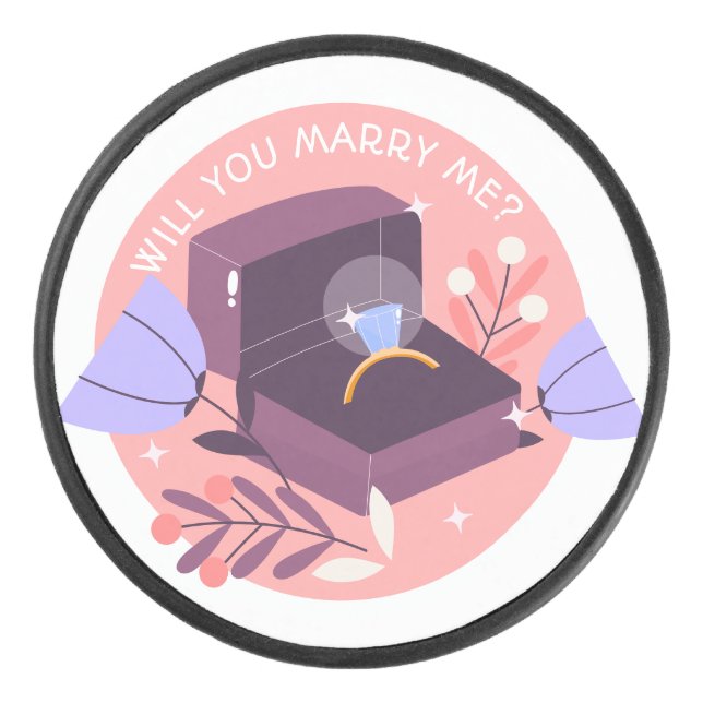 Palet De Hockey anneau mariage  (Devant)