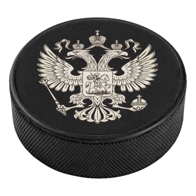 Palet De Hockey Armoiries de la Russie - version blanche (3/4/2016 12:00:00 AM)