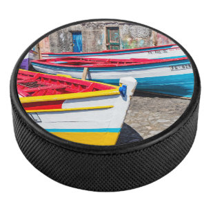 Palet De Hockey Bateaux de pêche colorés, Cap-Vert