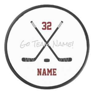 Palet De Hockey Bâtons de hockey sur glace Équipe Personnalisée No