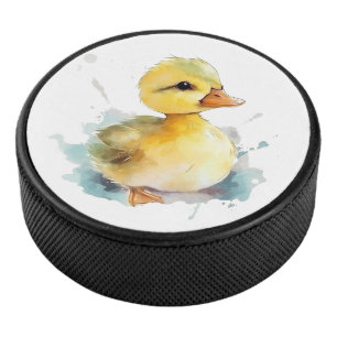 Palet De Hockey Bébé Canard d'aquarelle Canard