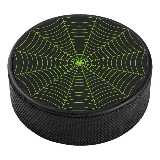 Palet De Hockey Black neon vert toile d'araignée Halloween motif (3/4/2016 12:00:00 AM)