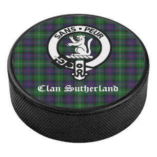 Palet De Hockey Blason et tartan du Clan Sutherland