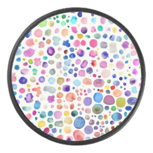 Palet De Hockey Blobs aquarelle