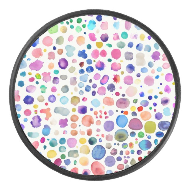 Palet De Hockey Blobs aquarelle (Devant)
