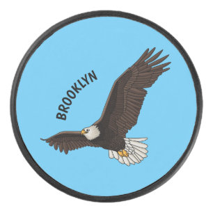 Palet De Hockey Bonne illustration de dessin d'aigle à chauve-sour