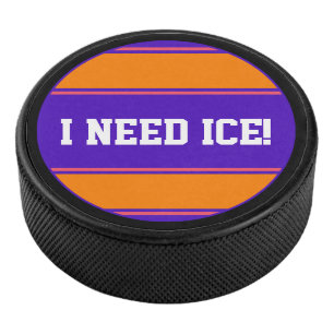 Palet De Hockey Bouton rond - Bouton violet orange rose