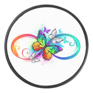 Palet De Hockey Bright infinity with rainbow butterfly