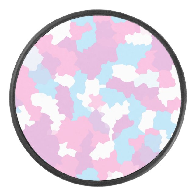 Palet De Hockey Camo blanc rose Abstrait (Devant)