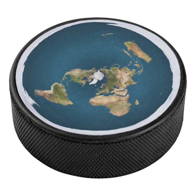 Palet De Hockey Carte de la Terre plate par US Geological Survey (3/4/2016 12:00:00 AM)