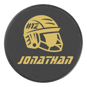 Palet De Hockey Casque de canette de hockey personnalisé avec nom