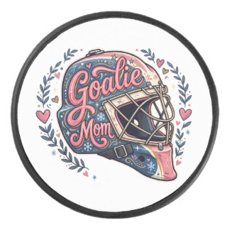 Palet De Hockey Casque de hockey sur glace de maman gardien de but