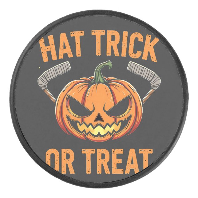Palet De Hockey Casquette Trick ou traiter Halloween Éffrayant Hoc (Devant)