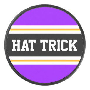 Palet De Hockey CASQUETTE TRICK Vivid violet noir blanc rayures ja