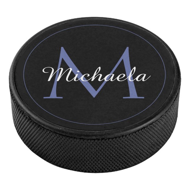 Palet De Hockey Cercle minimal moderne nom initial monogramme mode (3/4/2016 12:00:00 AM)