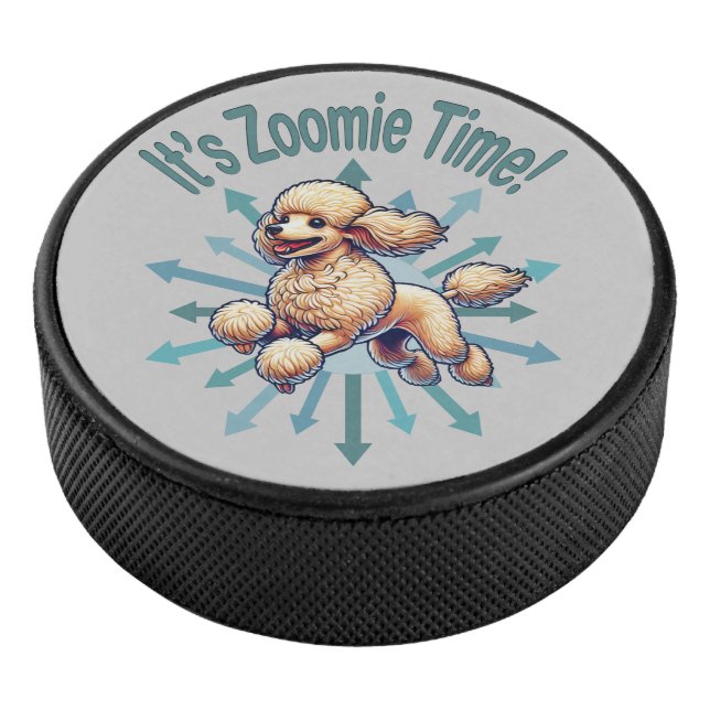 Palet De Hockey C'est l'heure Zoomie du caniche (3/4/2016 12:00:00 AM)