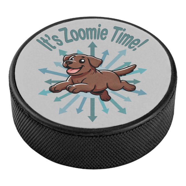 Palet De Hockey C'est Zoomie Time Labrador chocolat (3/4/2016 12:00:00 AM)