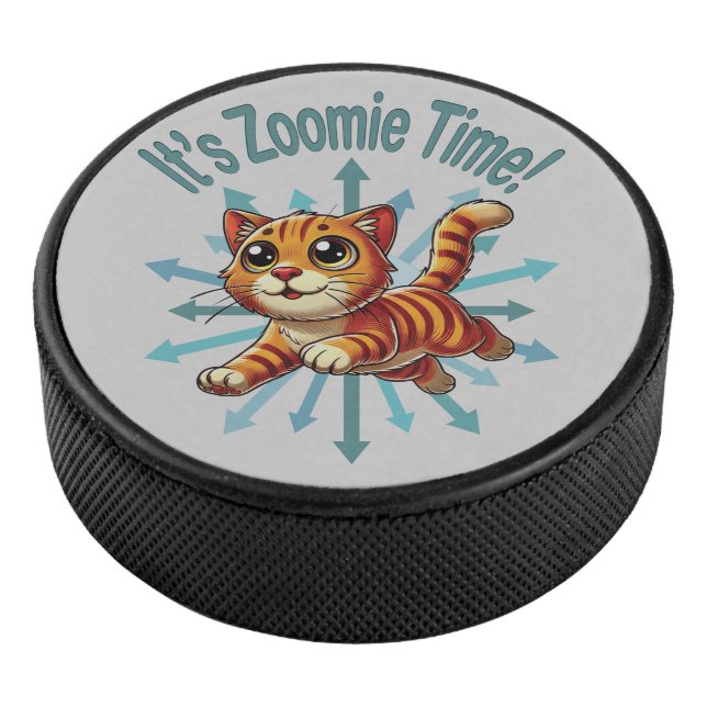 Palet De Hockey C'est Zoomie Time Orange Tabby Cat (3/4/2016 12:00:00 AM)