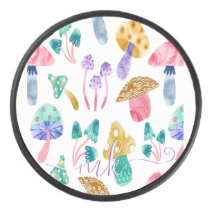 Palet De Hockey Champignons aquarelle mignons