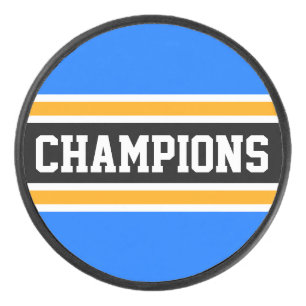 Palet De Hockey CHAMPIONS Gras Bleu clair Jaune Bleu Gris Noir