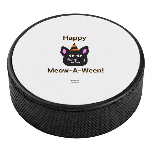 Palet De Hockey Chat noir Meow-A-Ween Hockey Puck (3/4/2016 12:00:00 AM)