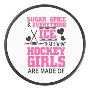 Palet De Hockey chic sucre et épices filles hockey sur glace