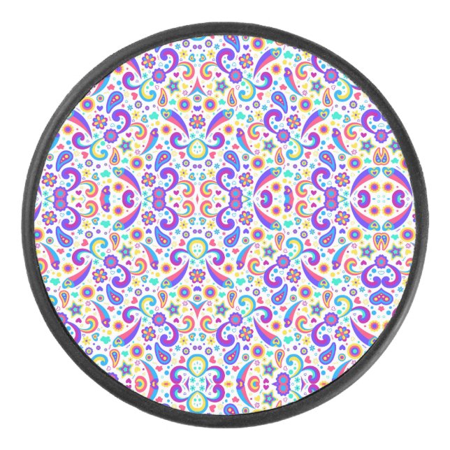 Palet De Hockey Circular item with a vibrant, symmetrical purple (Devant)