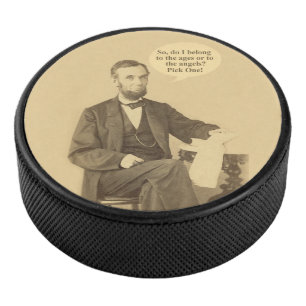 Palet De Hockey Citation historique de Lincoln Ages ou Angels