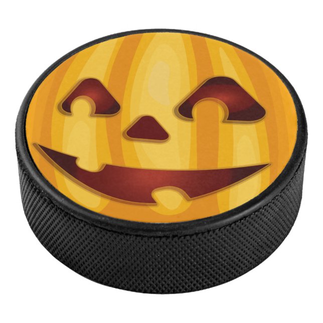 Palet De Hockey Citrouille sculpté souriant design Halloween (3/4/2016 12:00:00 AM)