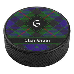Palet De Hockey Clan Gunn Tartan Hockey Puck