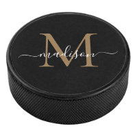 Classic Noir Monogramme Or Girly Feminine Script