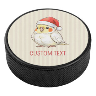 Palet De Hockey Cockatiel Personnalisé Portant un Chapeau de Père