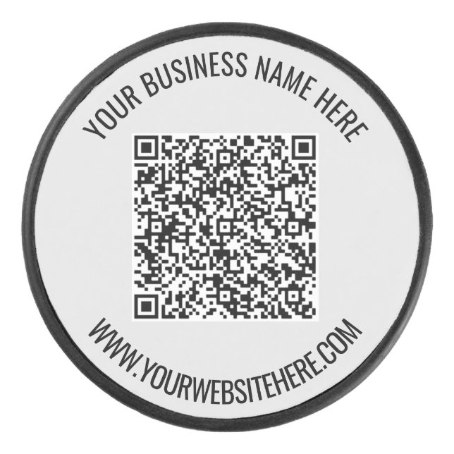 Palet De Hockey Code QR et texte personnalisé professionnel person (Devant)