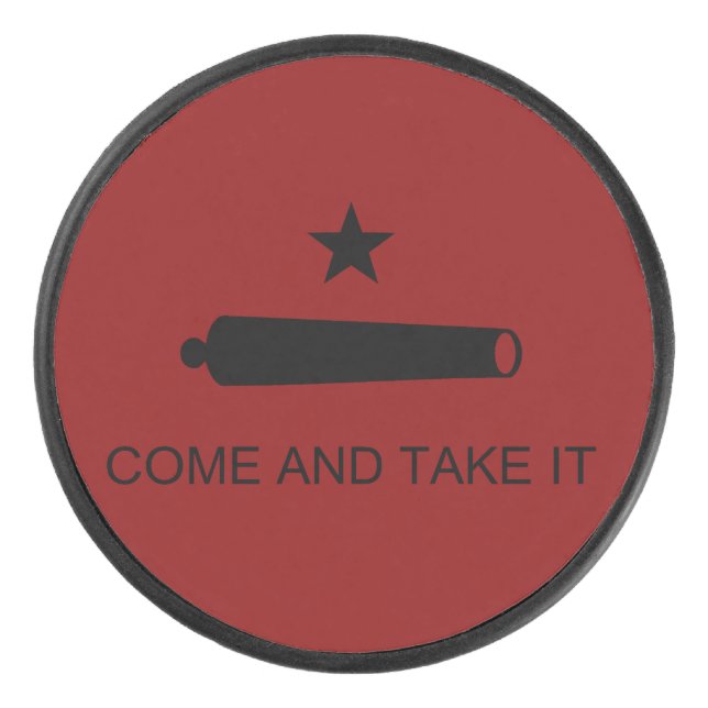 Palet De Hockey Come & Take It ! Flag de Texas State (Devant)