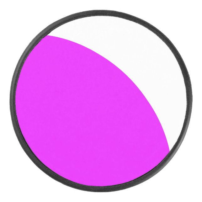 Palet De Hockey Cool Gras brillant Vivid Rose Blancs courbes dynam (Devant)