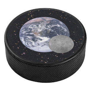 Palet De Hockey Côté sombre ou lointain de la lune Ciel étoilé
