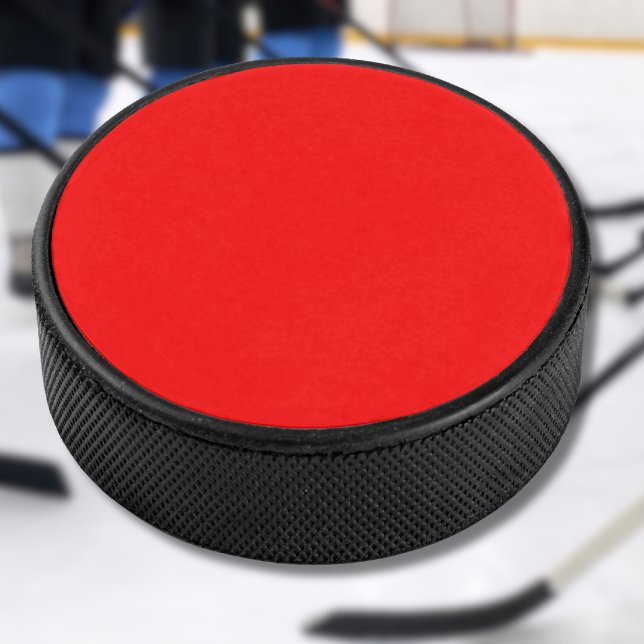 Palet De Hockey Couleur solide rouge | Classique | Élégant | tenda (Créateur téléchargé)
