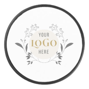Palet De Hockey Couronne florale élégante modèle de logo personnal
