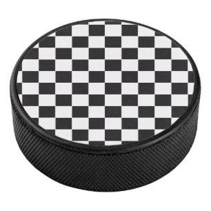 Palet De Hockey Course de voiture / Motif d'échecs + votre backgr.