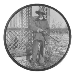 Palet De Hockey Cowboy Rancher ou le hors-la-loi canadien du Vieux