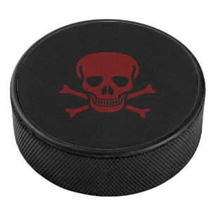Palet De Hockey Crâne et os