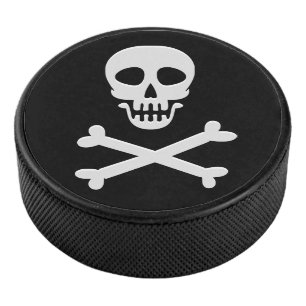 Palet De Hockey Crâne et os croisés