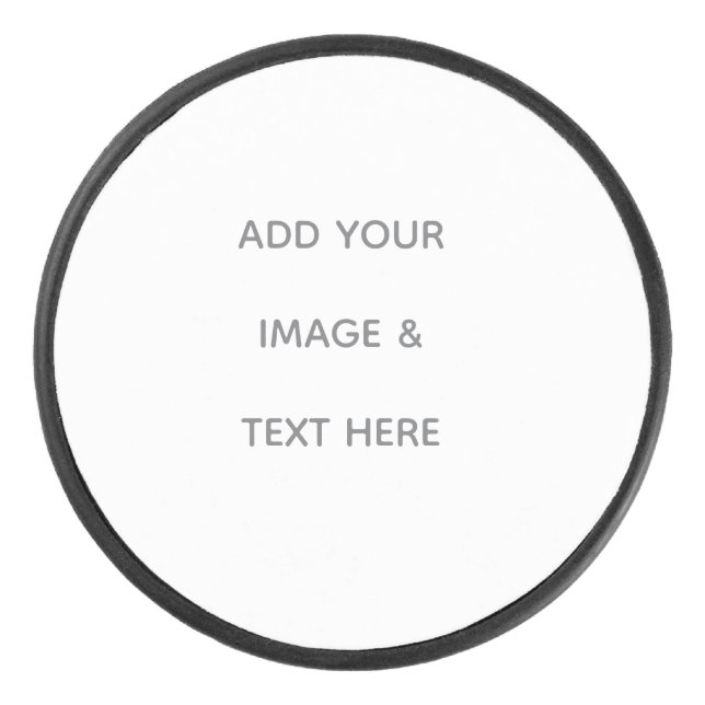 Palet De Hockey Create Your Own white  (Devant)