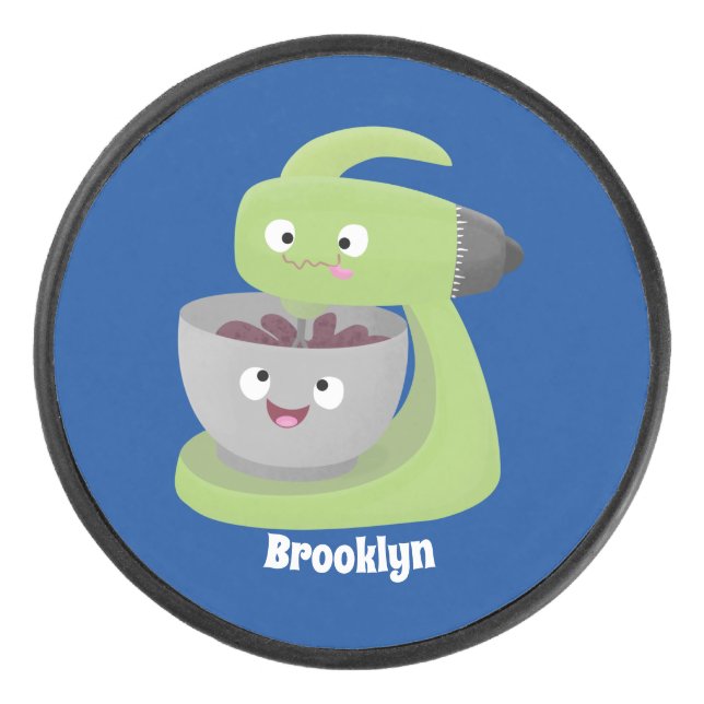 Palet De Hockey Cute cake mixer cuisine appareil dessin animé (Devant)