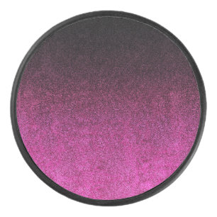 Palet De Hockey Dégradé de Parties scintillant rose et noire