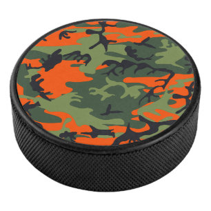 Palet De Hockey Déguisement camouflage orange et vert, Militaire,