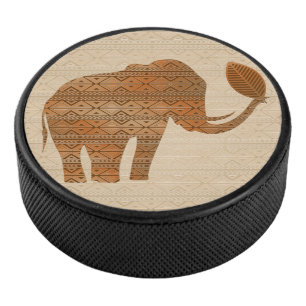 Palet De Hockey Design d'art tribal des éléphants