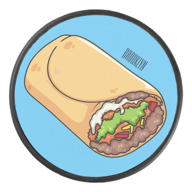 Palet De Hockey dessin animé de Burrito (Devant)